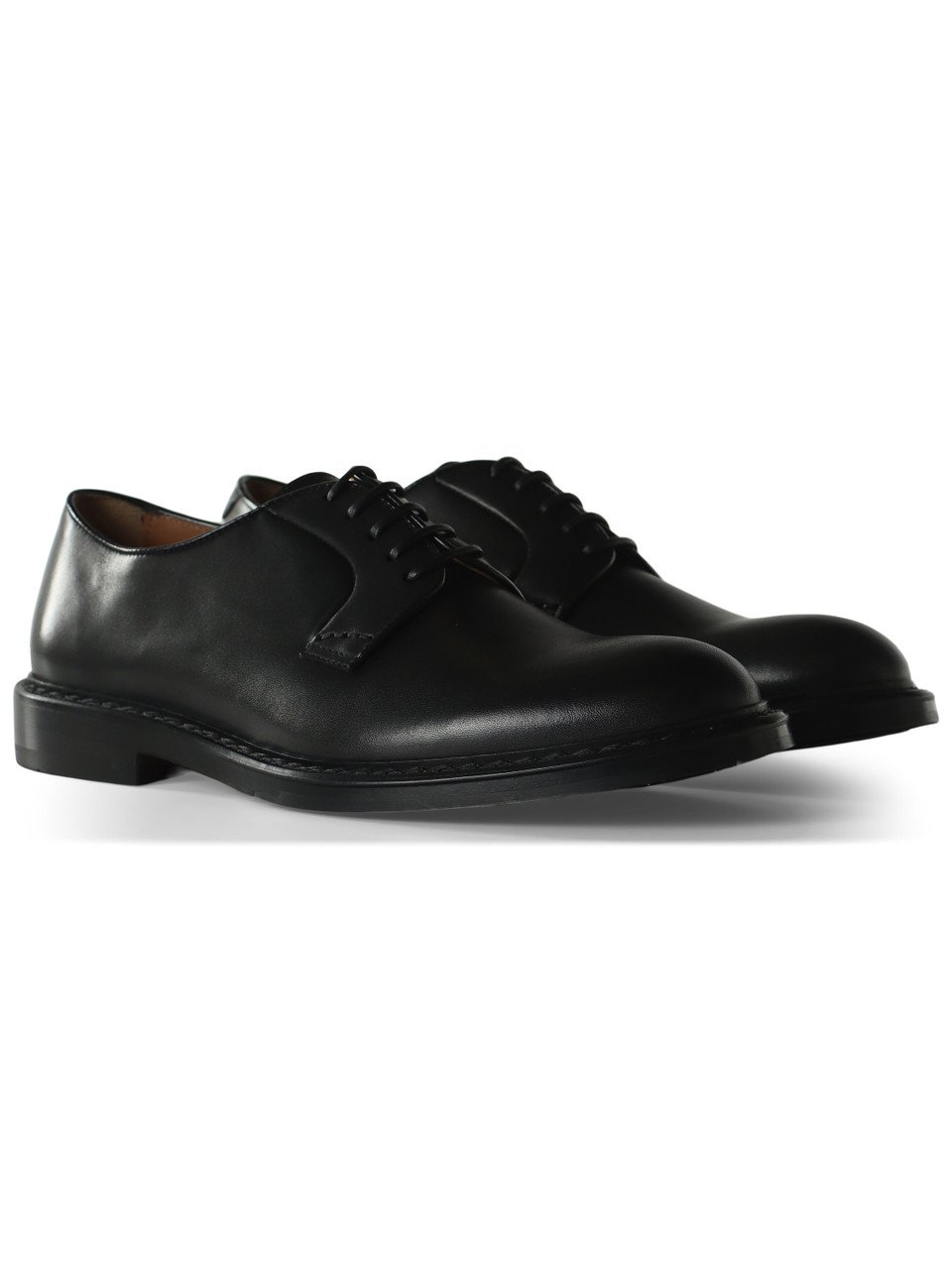 NERO | Stringata Derby in pelle
