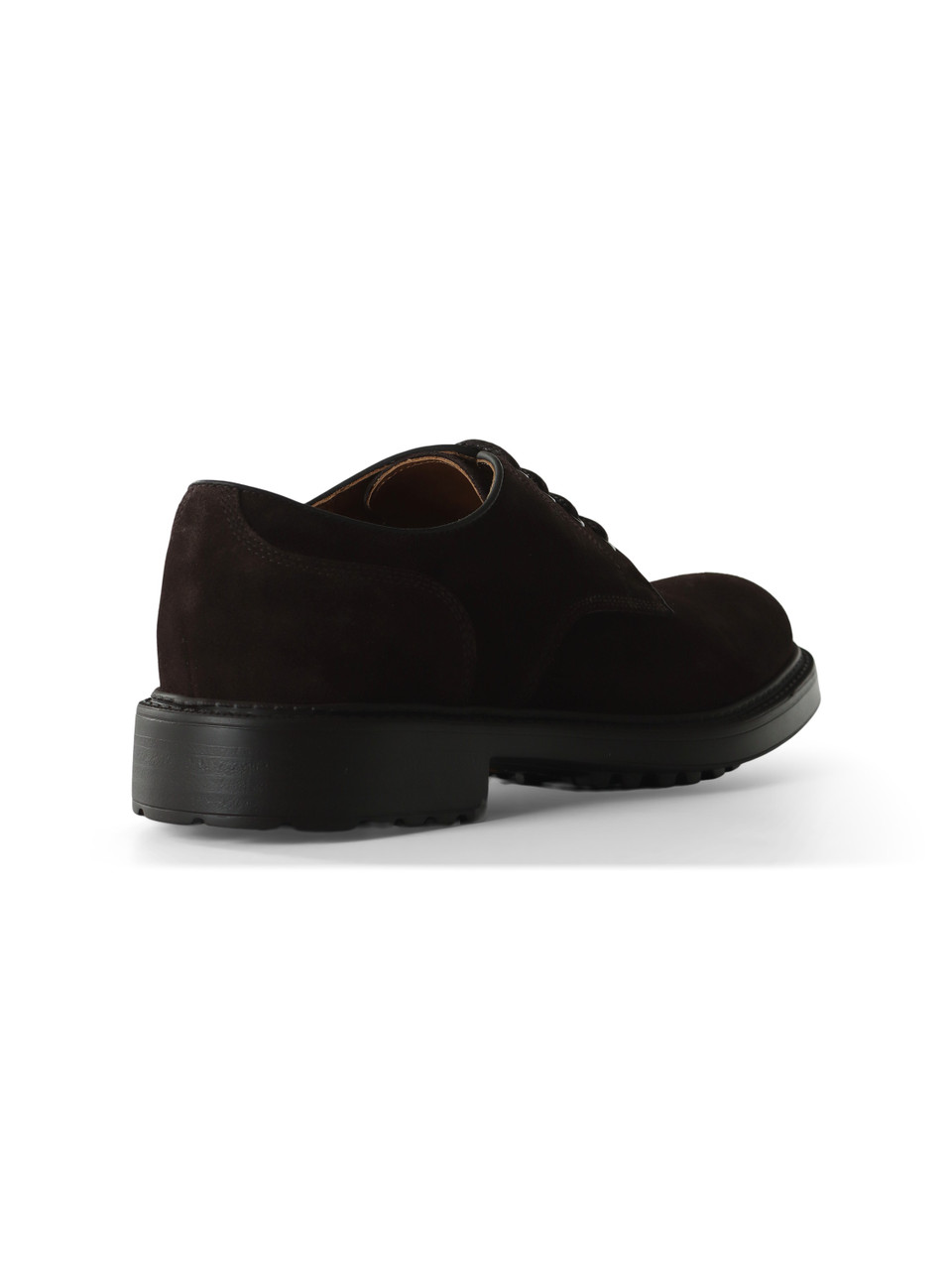 MARRONE | Stringata in suede