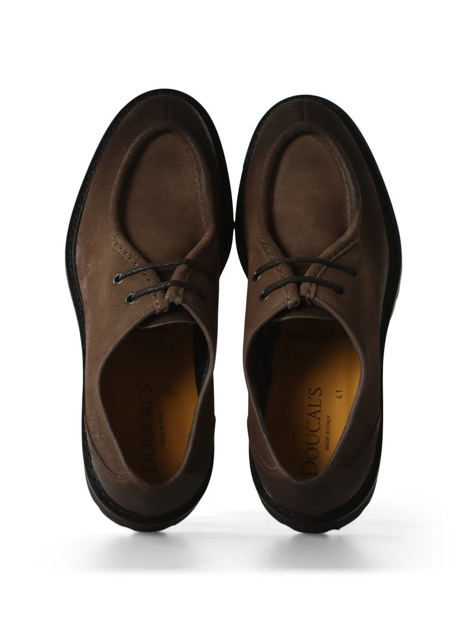 MARRONE CHIARO | Stringata a due fori in suede