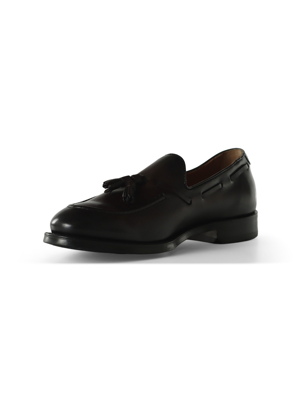 MARRONE | Mocassino in pelle con nappine