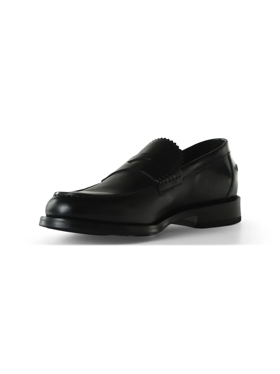 NERO | Mocassino in pelle con mascherina
