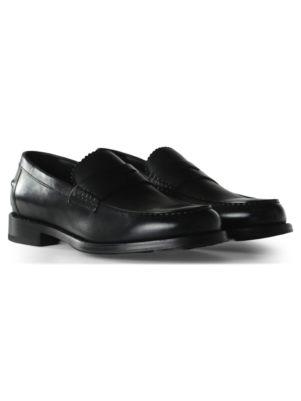 NERO | Mocassino in pelle con mascherina