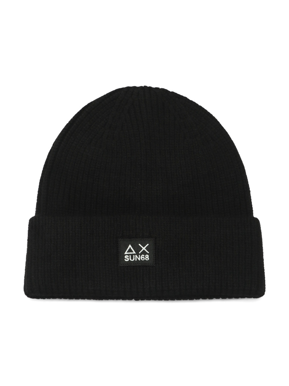 NERO | Cappello a costine in misto lana merino