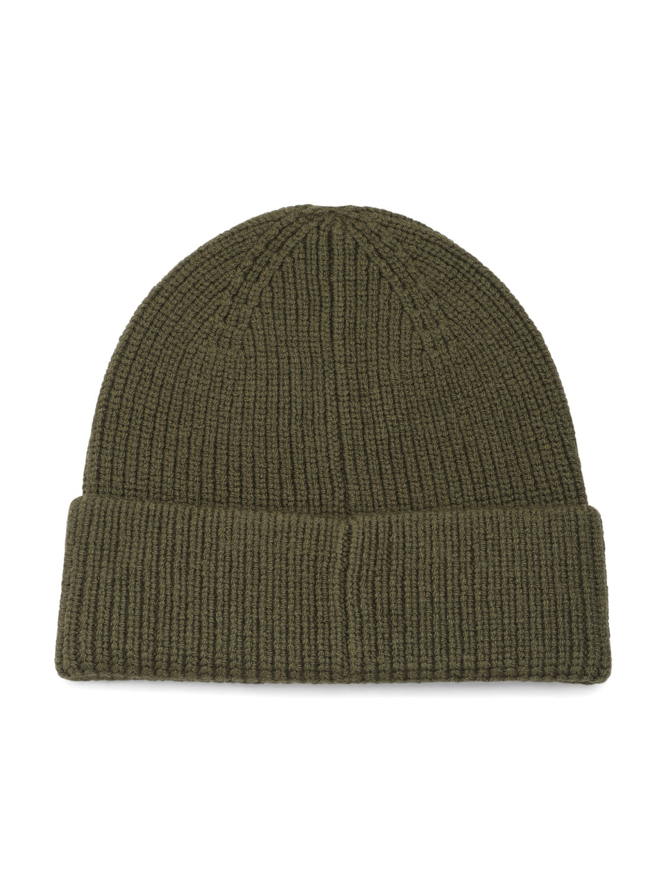 VERDE MILITARE | Cappello a costine in misto lana merino