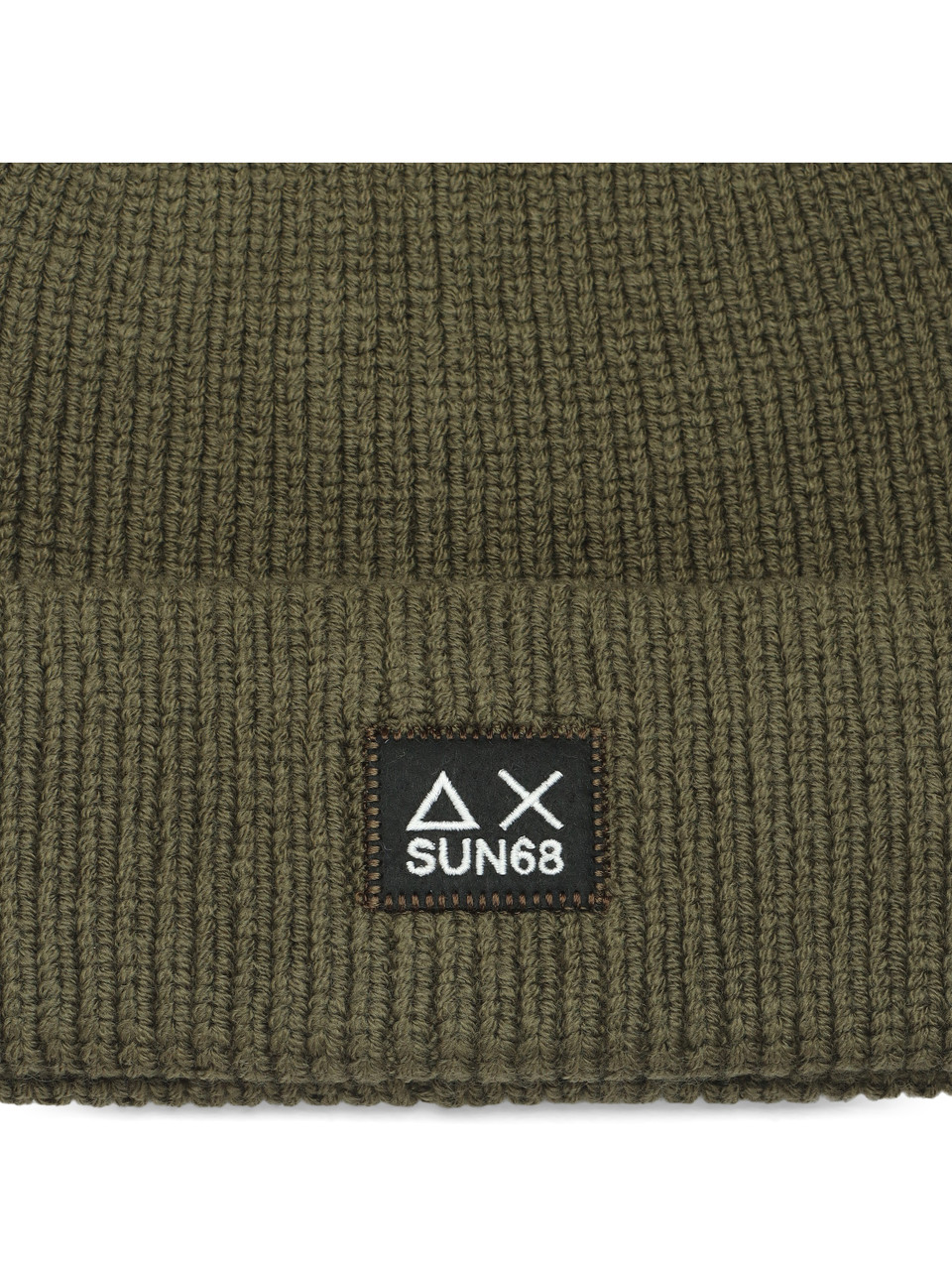 VERDE MILITARE | Cappello a costine in misto lana merino
