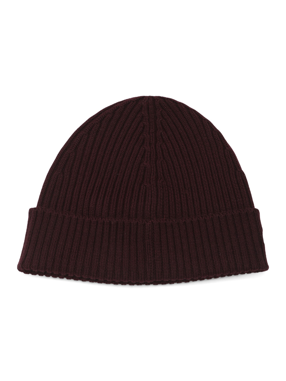 MARRONE | Cappello a costine in lana