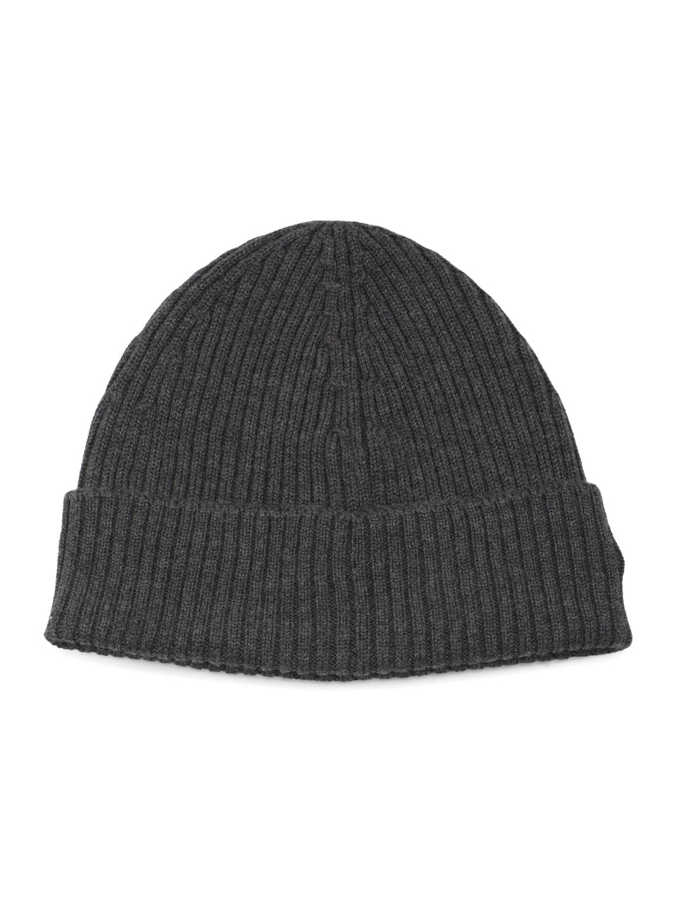 GRIGIO SCURO | Cappello a costine in lana