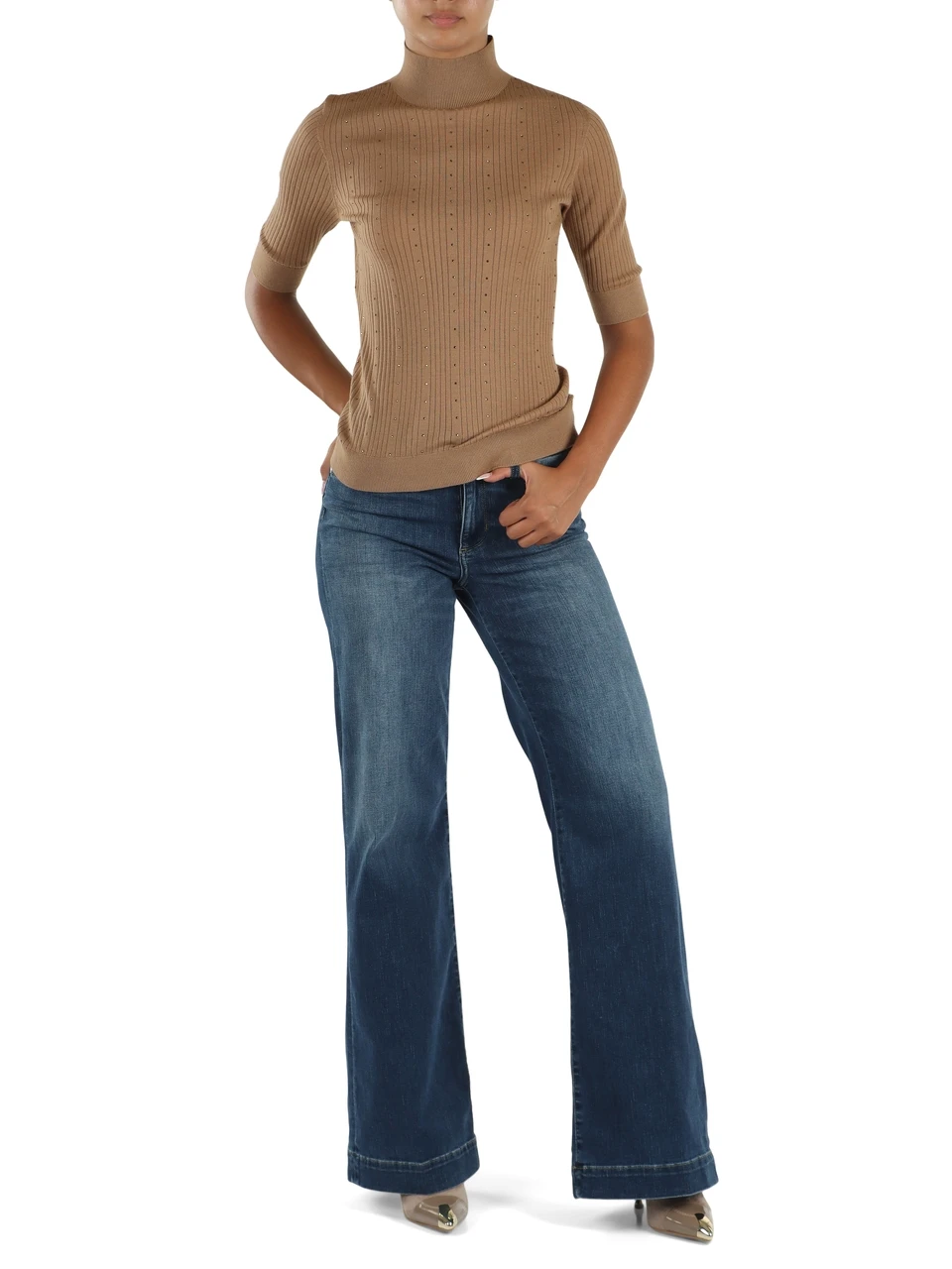 KAMEL | Kurzarmshirt aus reiner Schurwolle