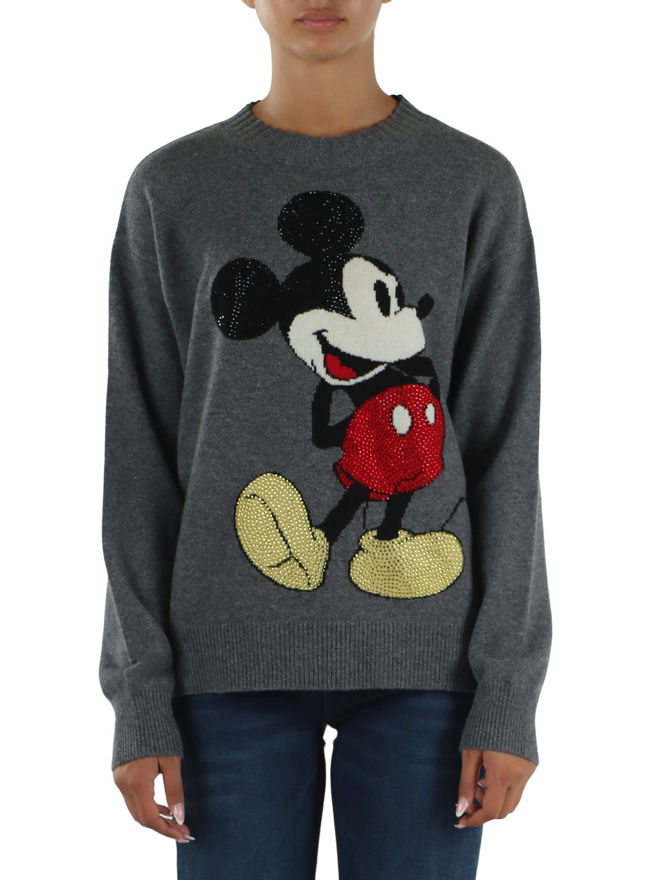 GRIGIO | Maglia in lana con motivo Disney