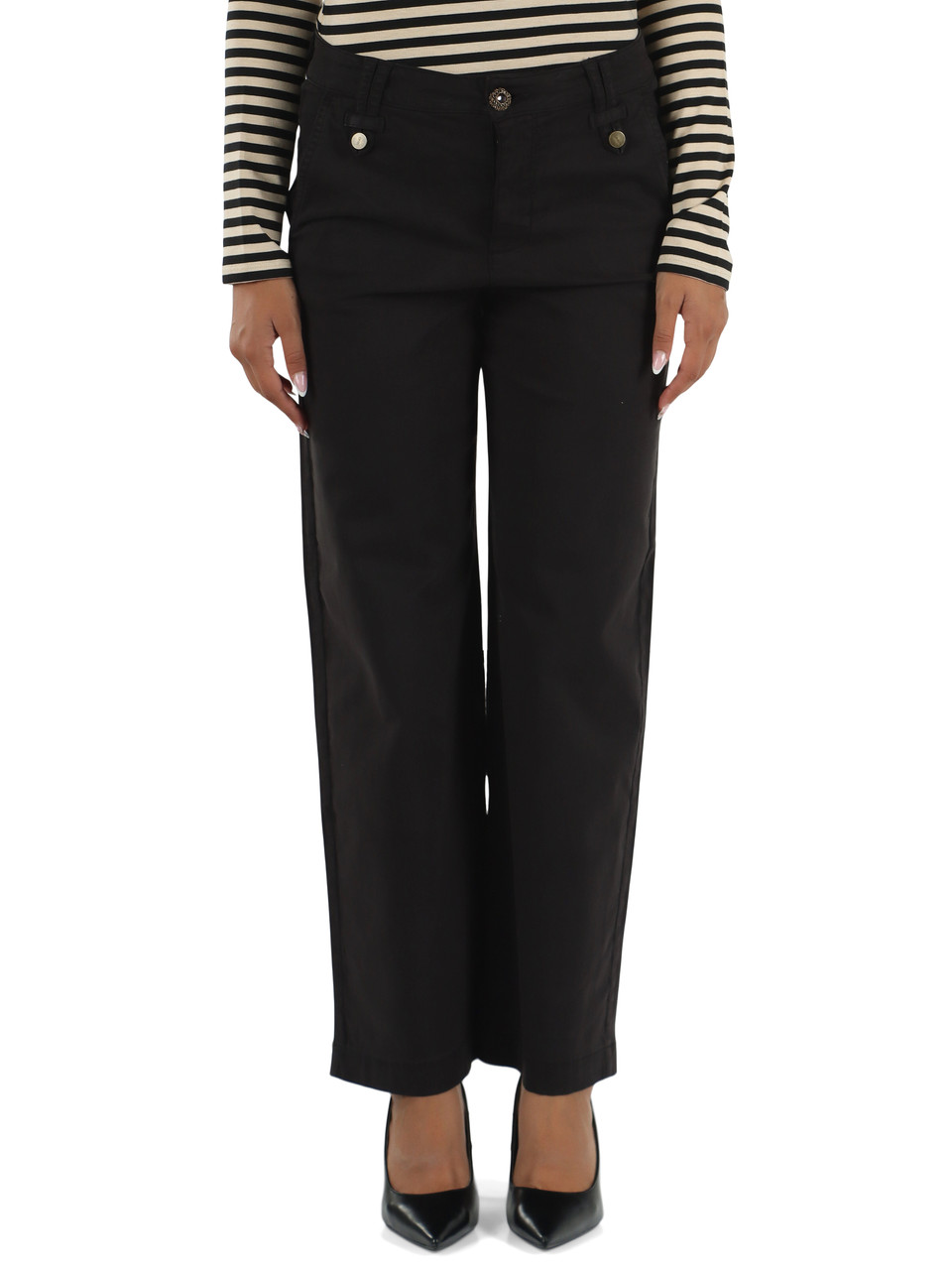 NERO | Pantalone in cotone e lyocell