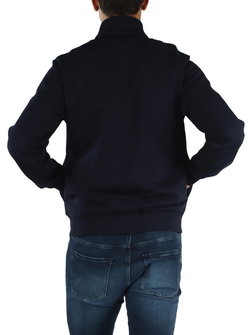 Dunkelblau | Regular Fit Sweatshirt mit Reißverschluss