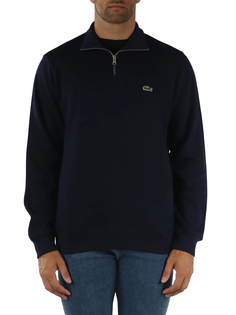 BLU SCURO | Felpa interlock Regular fit in cotone