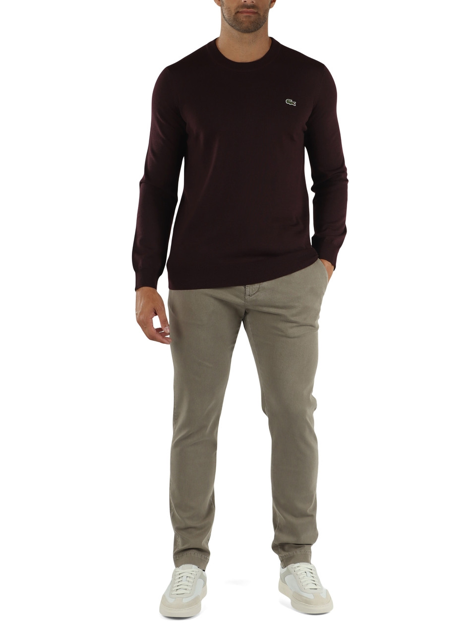 MERLOT | Maglia girocollo in misto lana Regular Fit