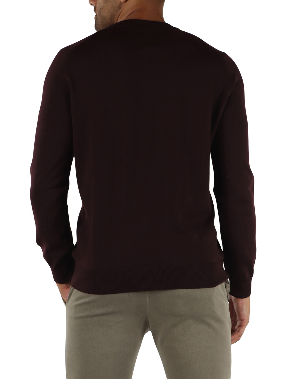 MERLOT | Maglia girocollo in misto lana Regular Fit