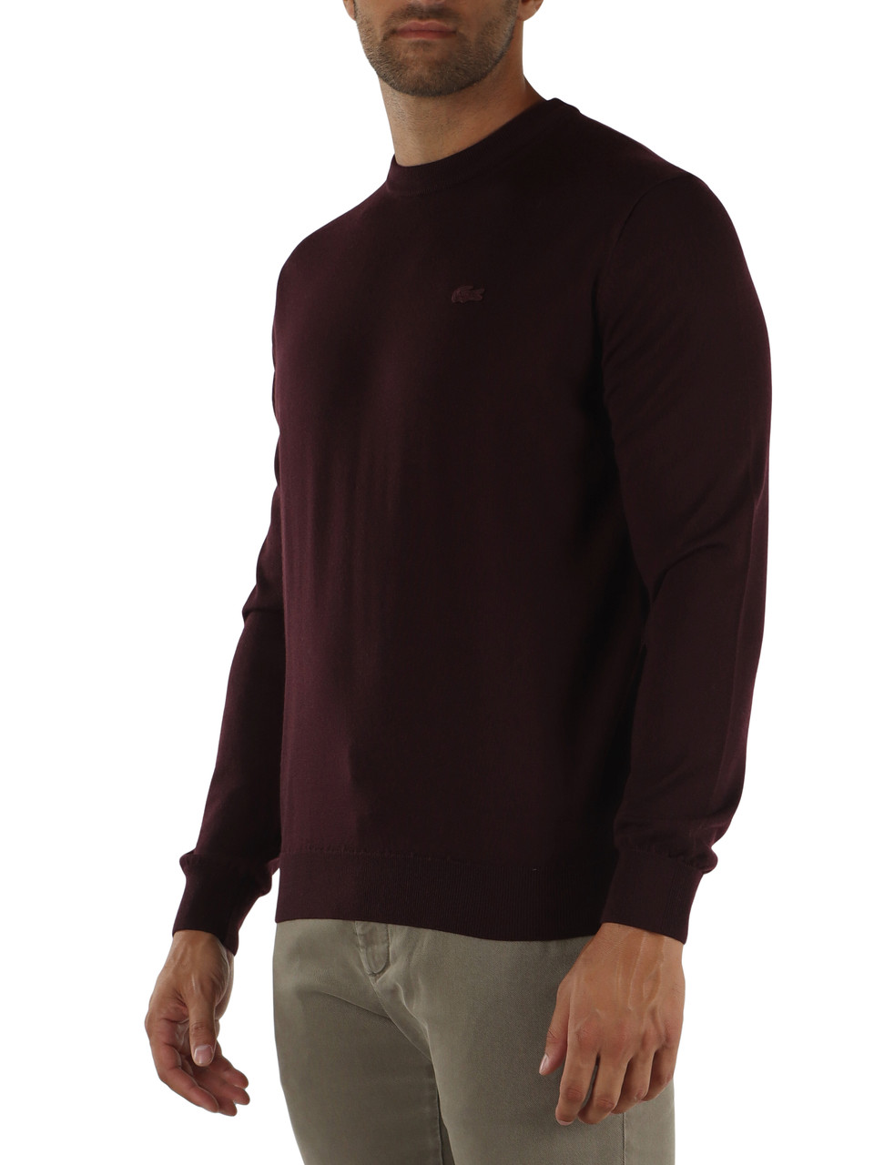 MERLOT | Maglia girocollo in lana regular fit