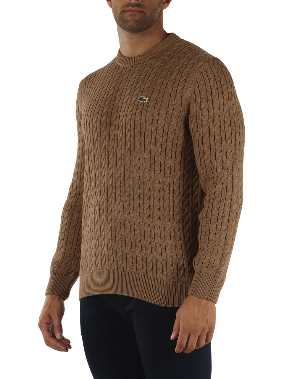KAMEL | Regular-Fit Zopfpullover aus Baumwollmischung