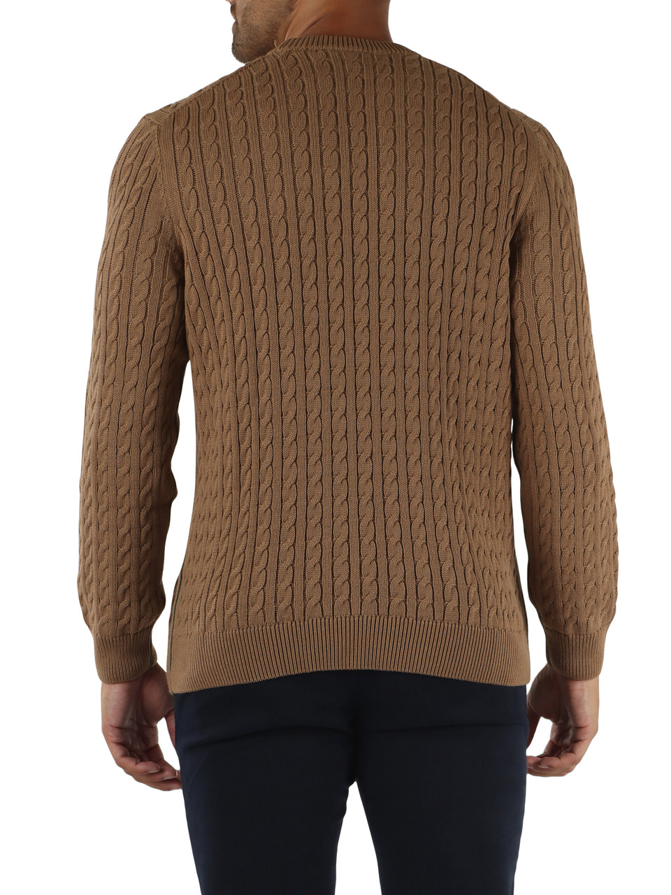 KAMEL | Regular-Fit Zopfpullover aus Baumwollmischung