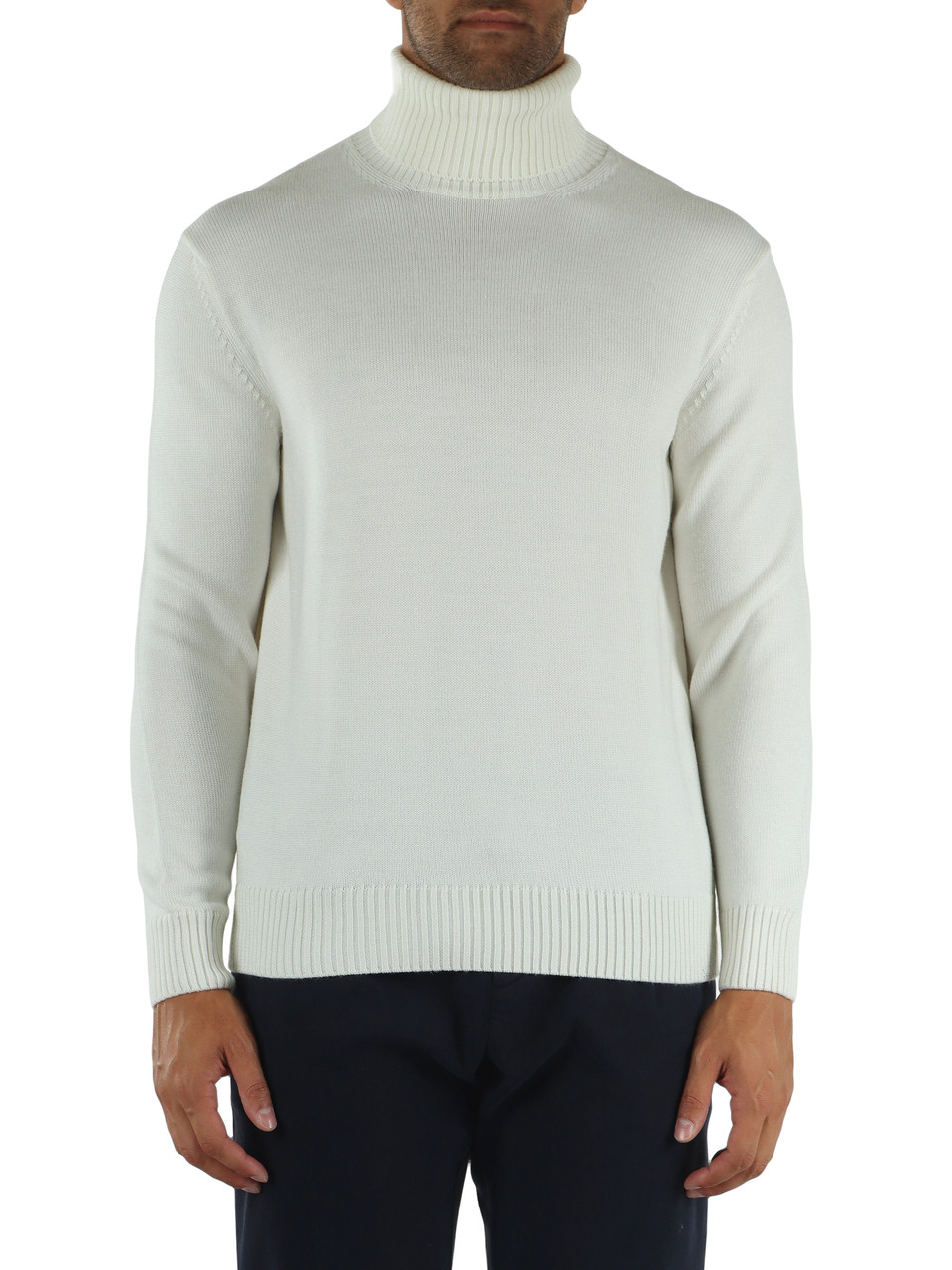 SAHNE | Rollkragenpullover aus reiner Schurwolle