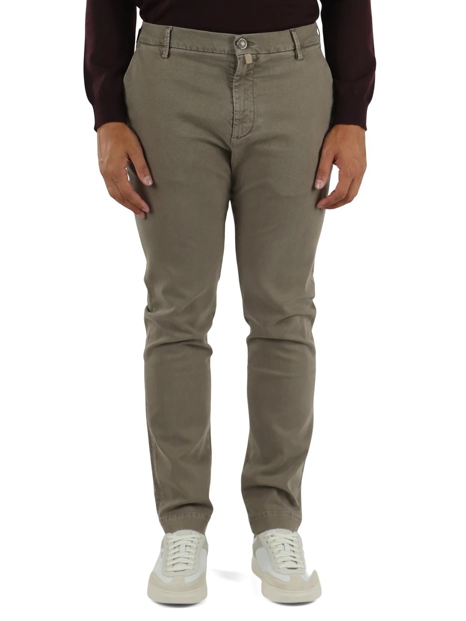 TORTORA | Pantalone GRAY Regular fit in cotone e lyocell stretch
