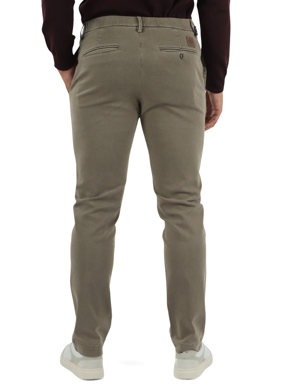 TORTORA | GRAY Regular Fit Hose aus Stretch-Baumwolle und Lyocell