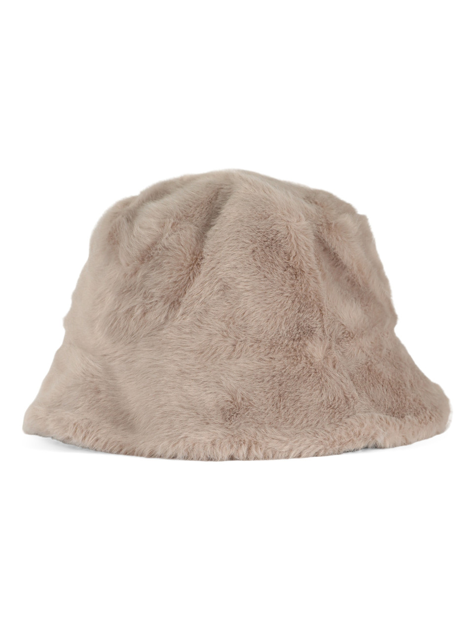 BEIGE | Cappello a secchiello in ecopelliccia