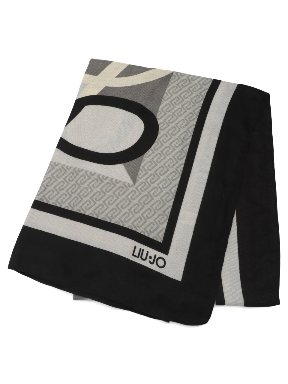 NERO | Foulard quadrato stampa logo