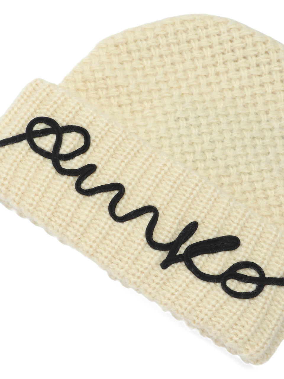 GIALLO CHIARO | Cappello in maglia BAMBU con scritta logo