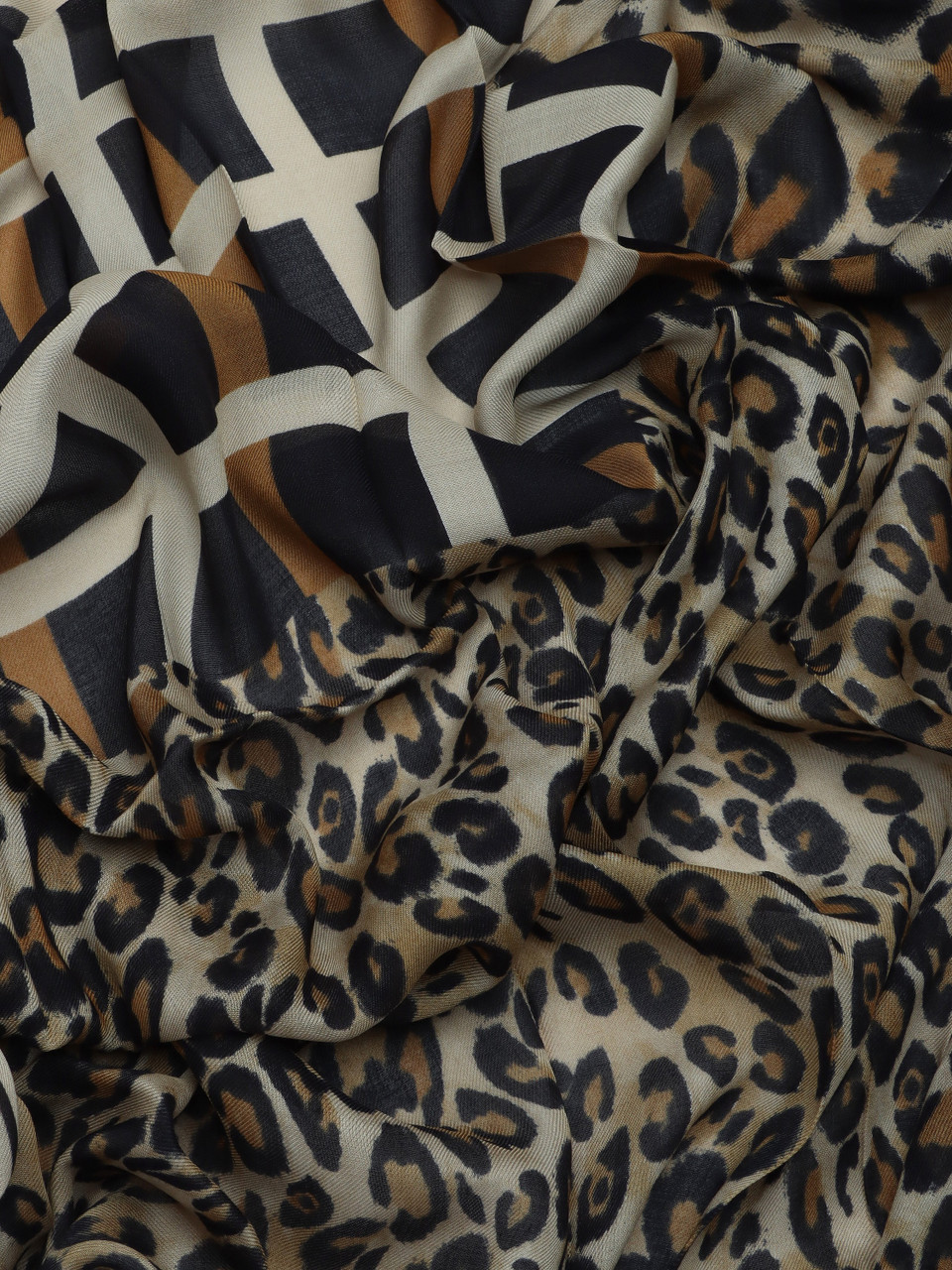 leopardato | Foulard quadrato in modal AEROSI