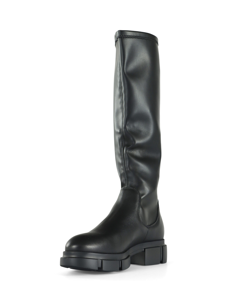 NERO | Stivali in pelle ed ecopelle stretch CPH556