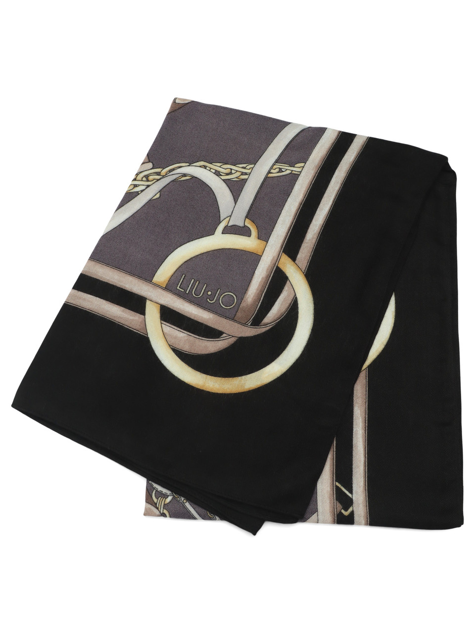 NERO | Foulard quadrato con motivo logo