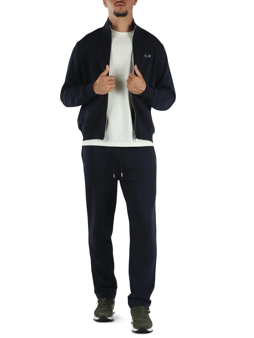BLU SCURO | Pantaloni sportivi in misto cotone