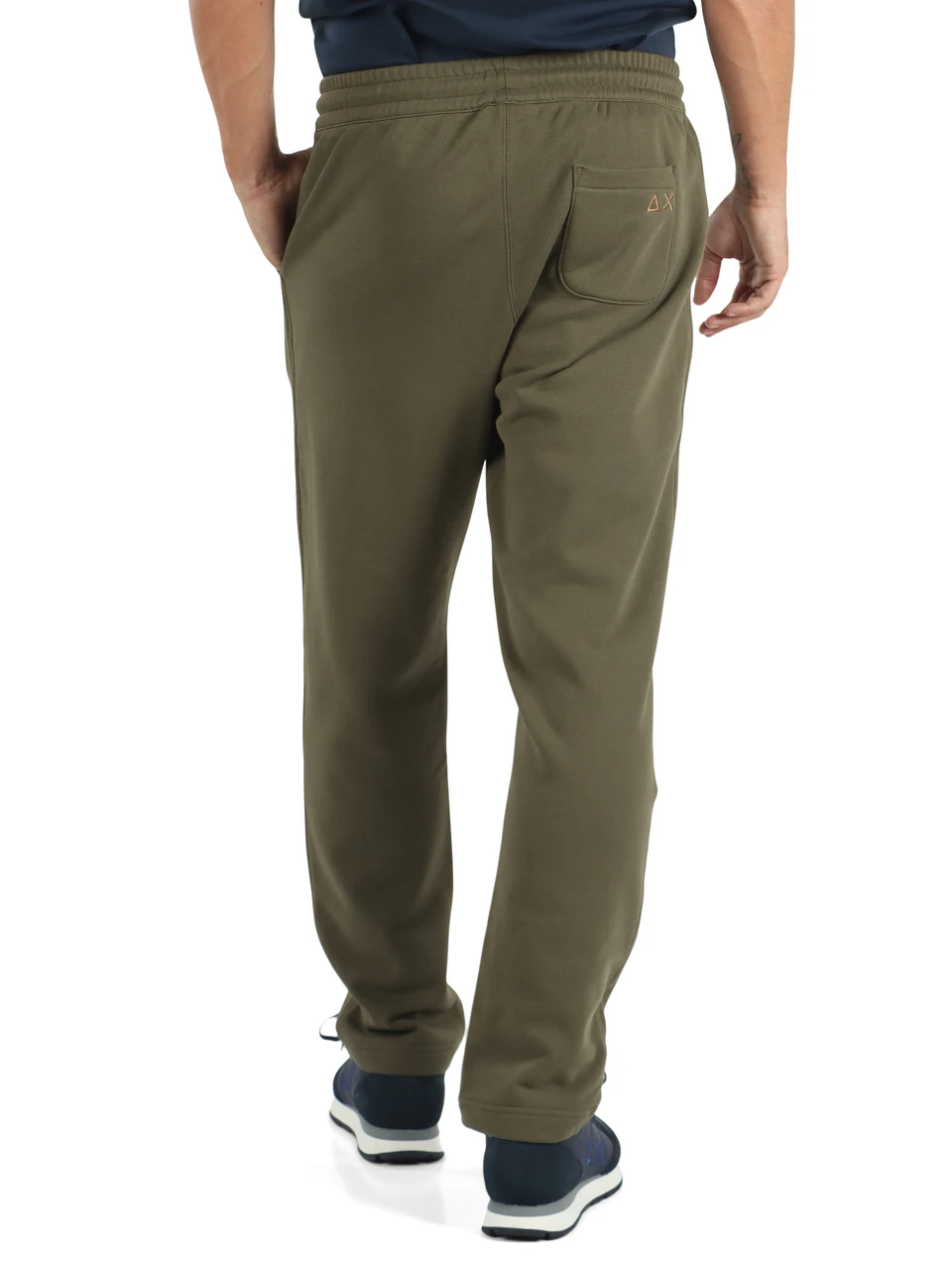VERDE MILITARE | Pantaloni sportivi in misto cotone