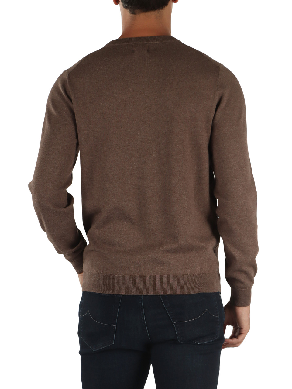 TORTORA | Maglia girocollo in lana merino e cotone