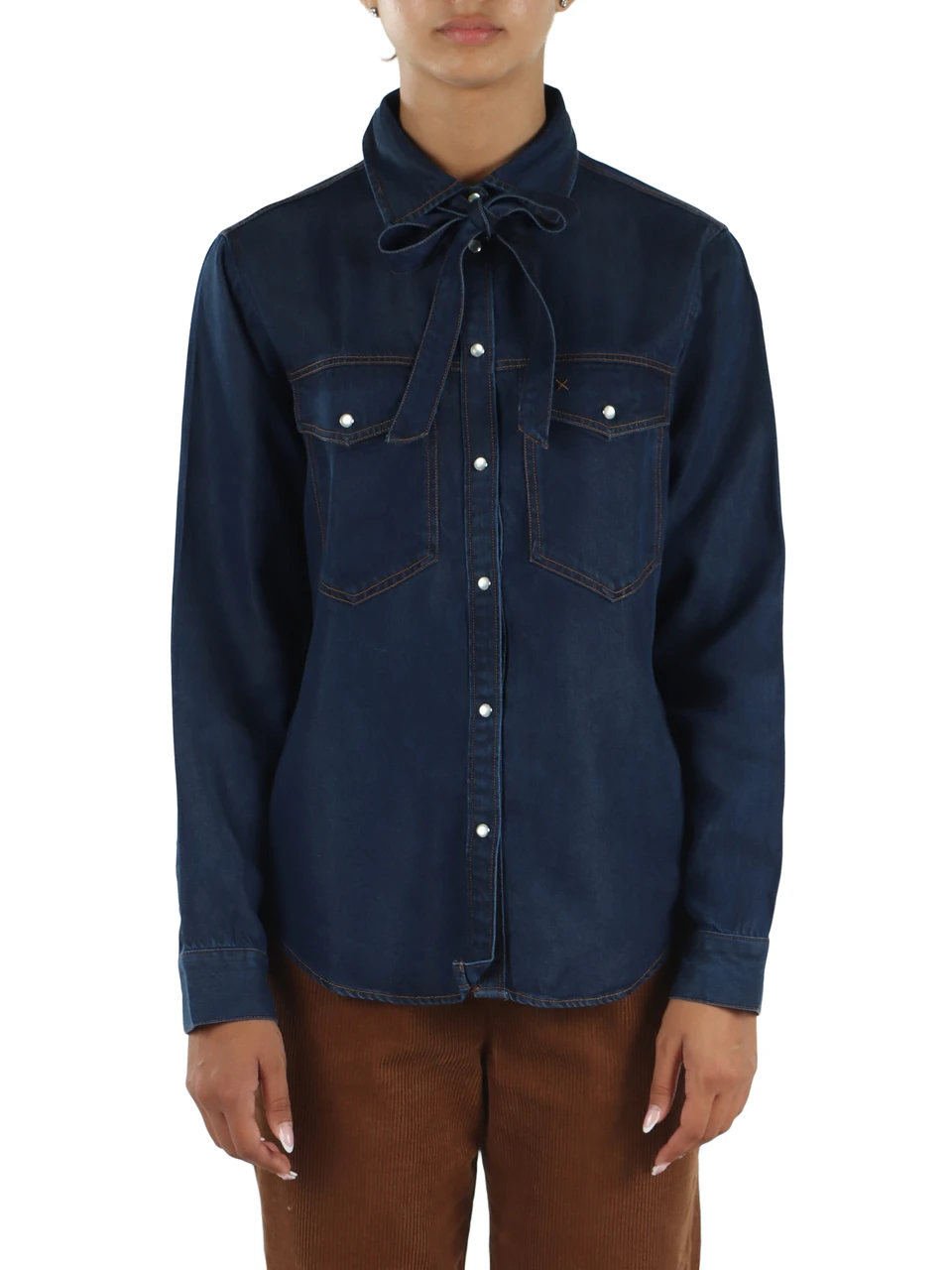 BLU | Camicia in denim di tencel