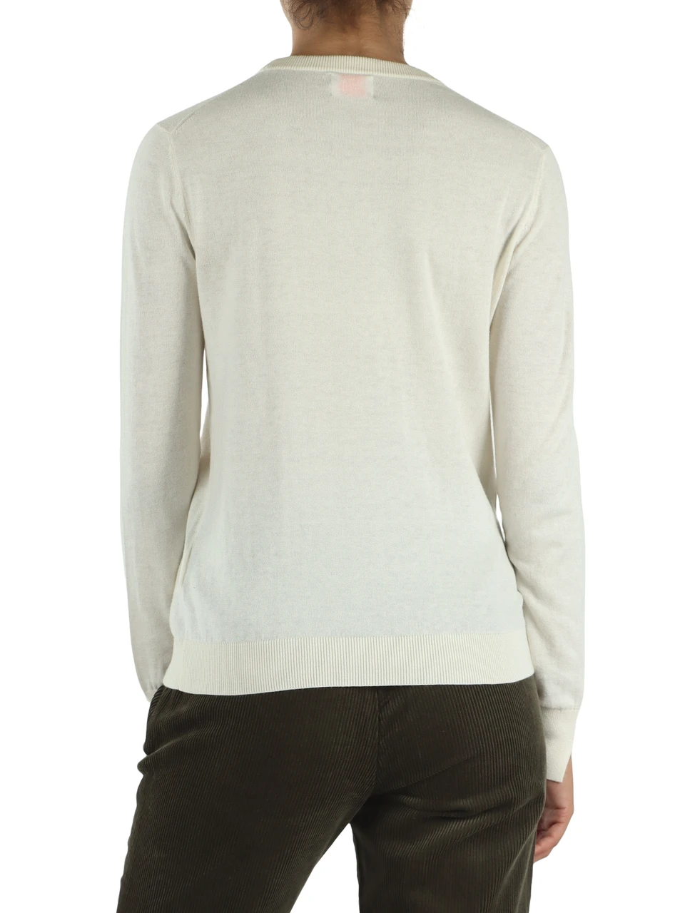 PANNA | Maglia girocollo in lana merino e cotone