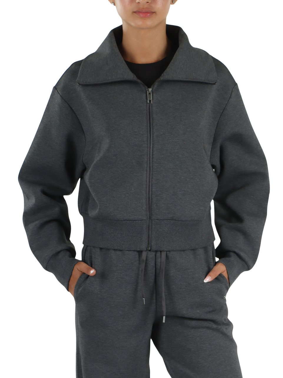 GRIGIO SCURO | Felpa con zip Superior Athleisure Garment