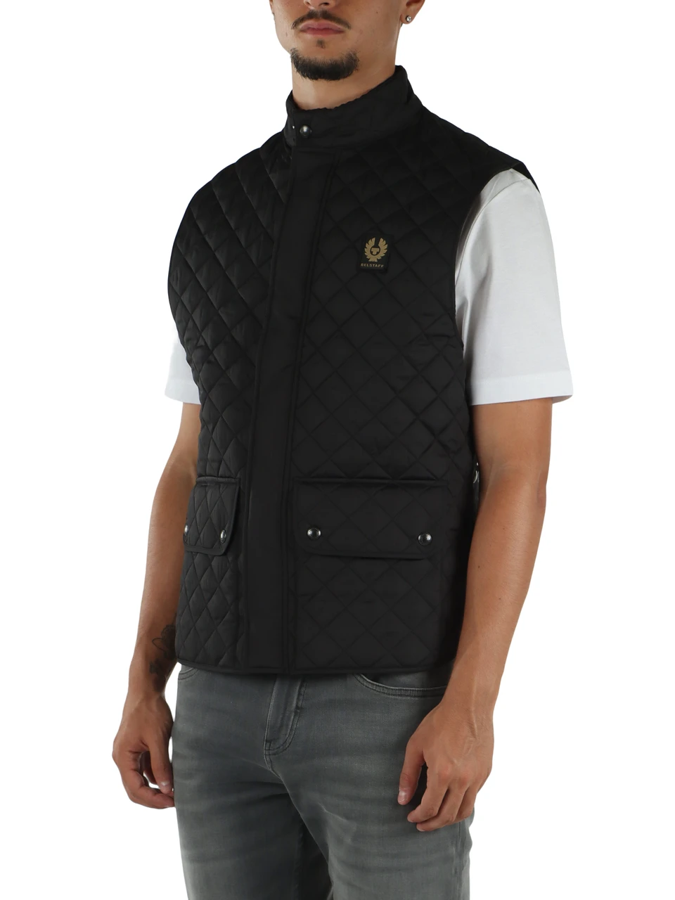 NERO | Gilet ICON con trapuntatura a rombi
