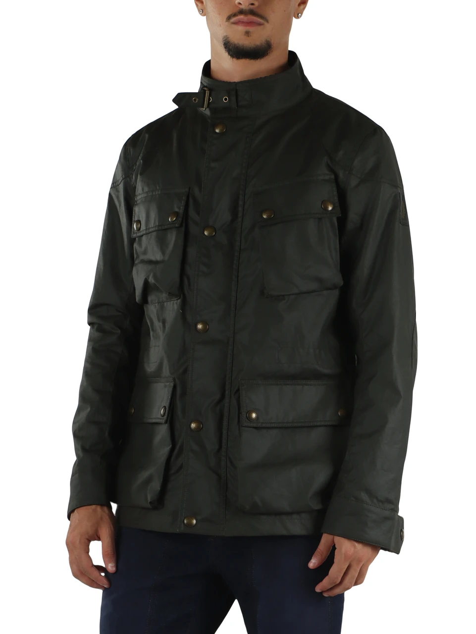 VERDE SCURO | Giacca FIELDMASTER in cotone cerato British Millerain da 6 oz