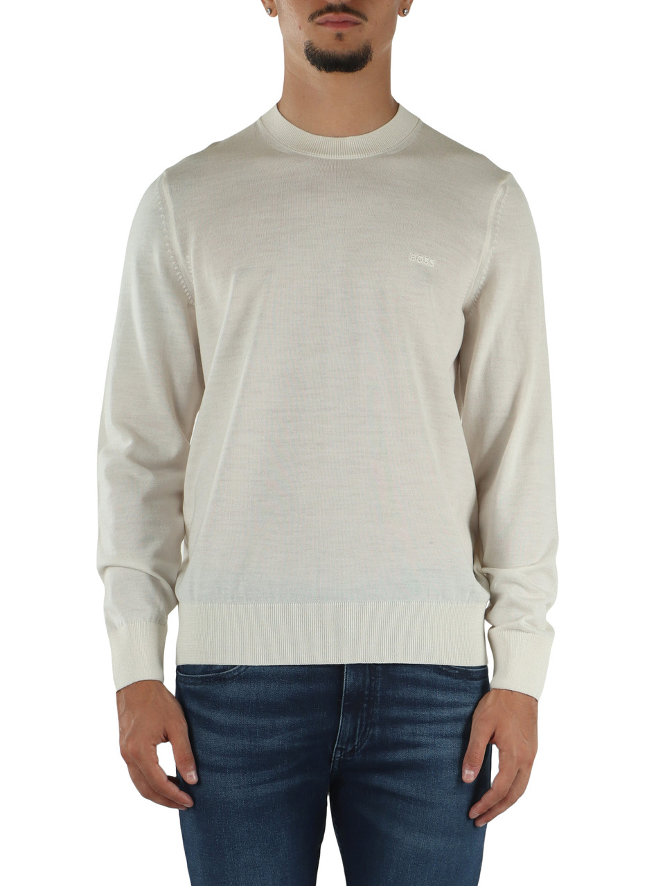 PANNA | Maglia girocollo in lana vergine merino extrafine