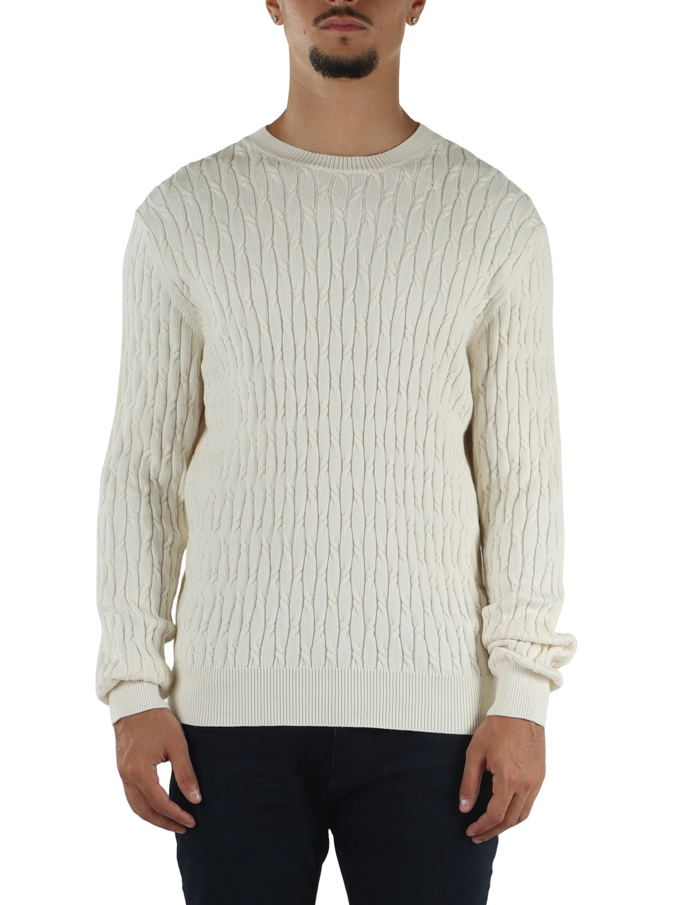 PANNA | Maglia girocollo in cotone e cashmere