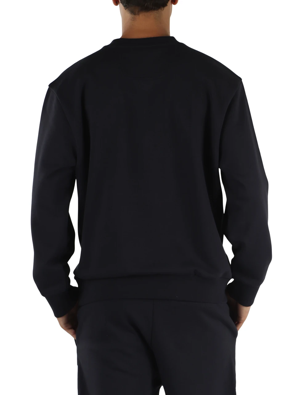 Dunkelblau | Rundhals-Sweatshirt aus Baumwollmischung