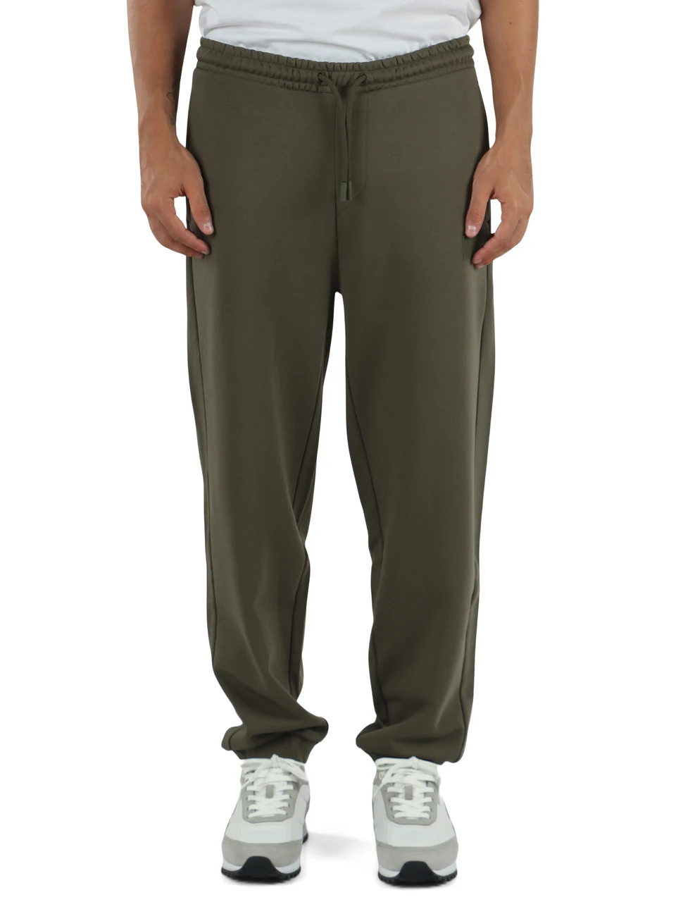 VERDE | Pantaloni sportivi in misto cotone
