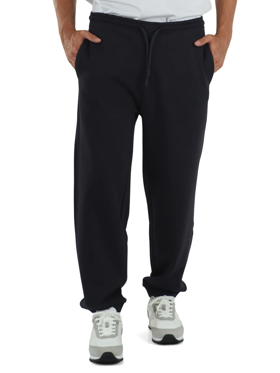 BLU SCURO | Pantaloni sportivi in misto cotone