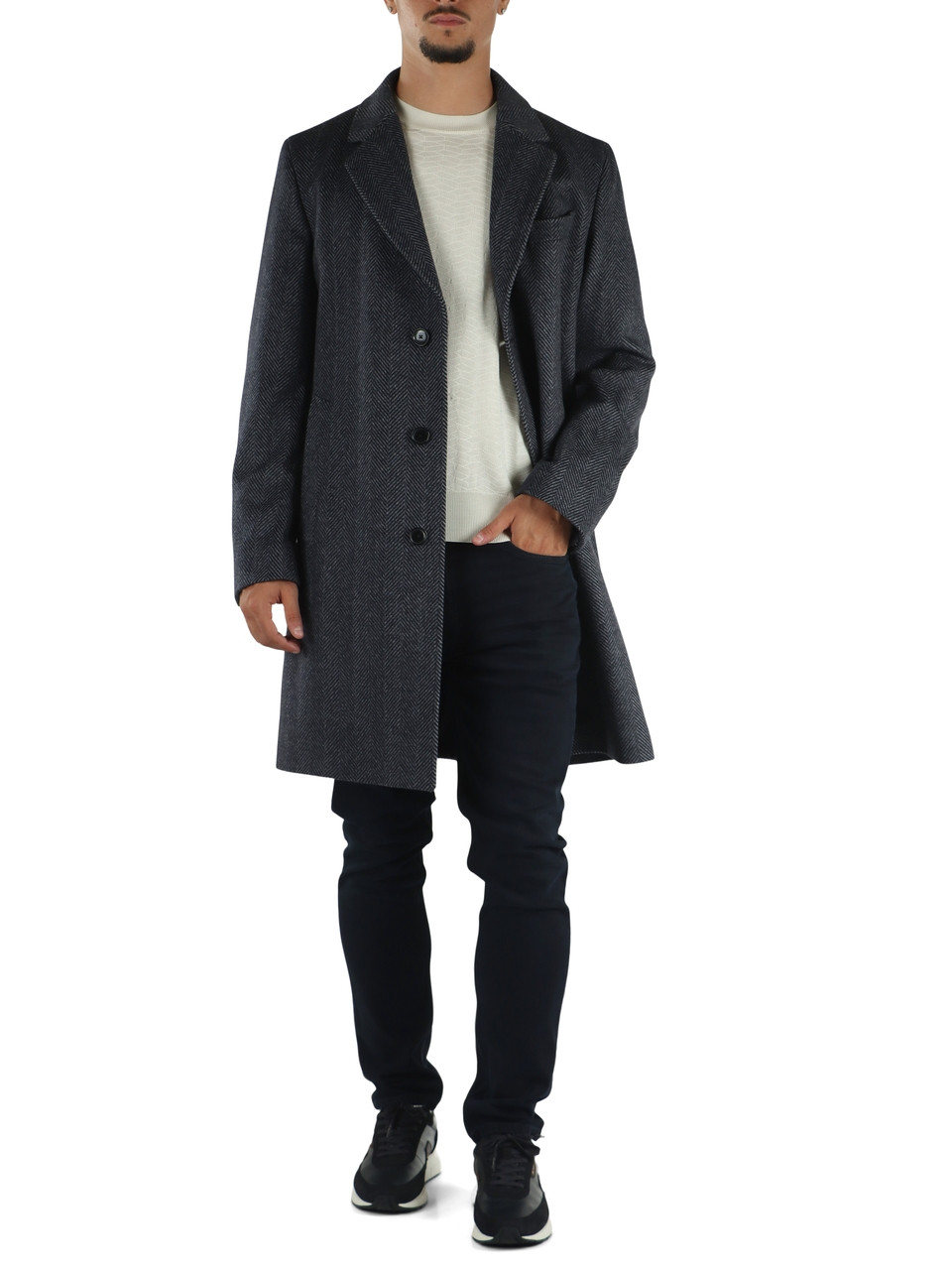 BLU | ONE: Cappotto in lana e cashmere Lanificio Rafanelli