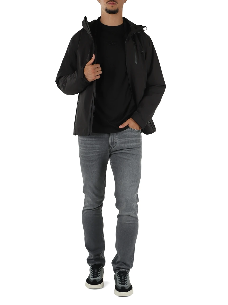 NERO | PORSCHE X BOSS: Giubbotto 3-in-1 con bomber interno rimovibile