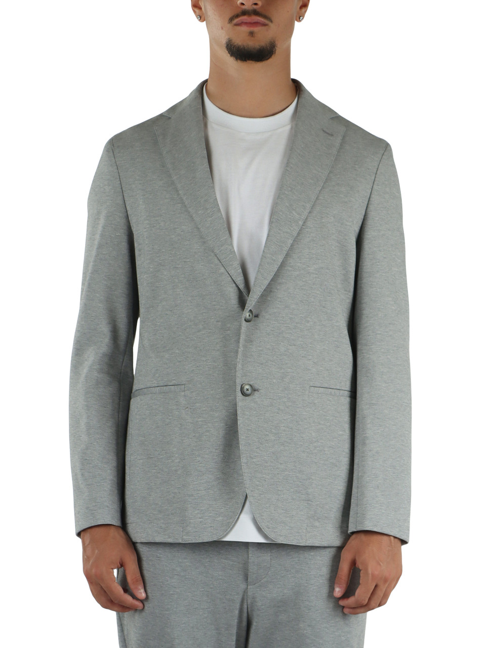 GRIGIO | Giacca Performance slim fit in misto cotone