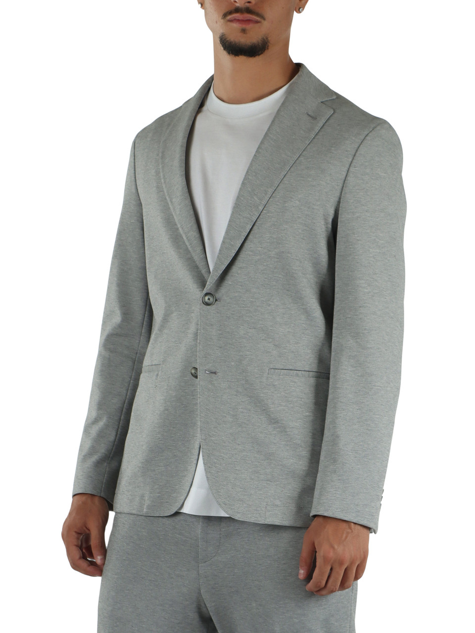 GRIGIO | Giacca Performance slim fit in misto cotone