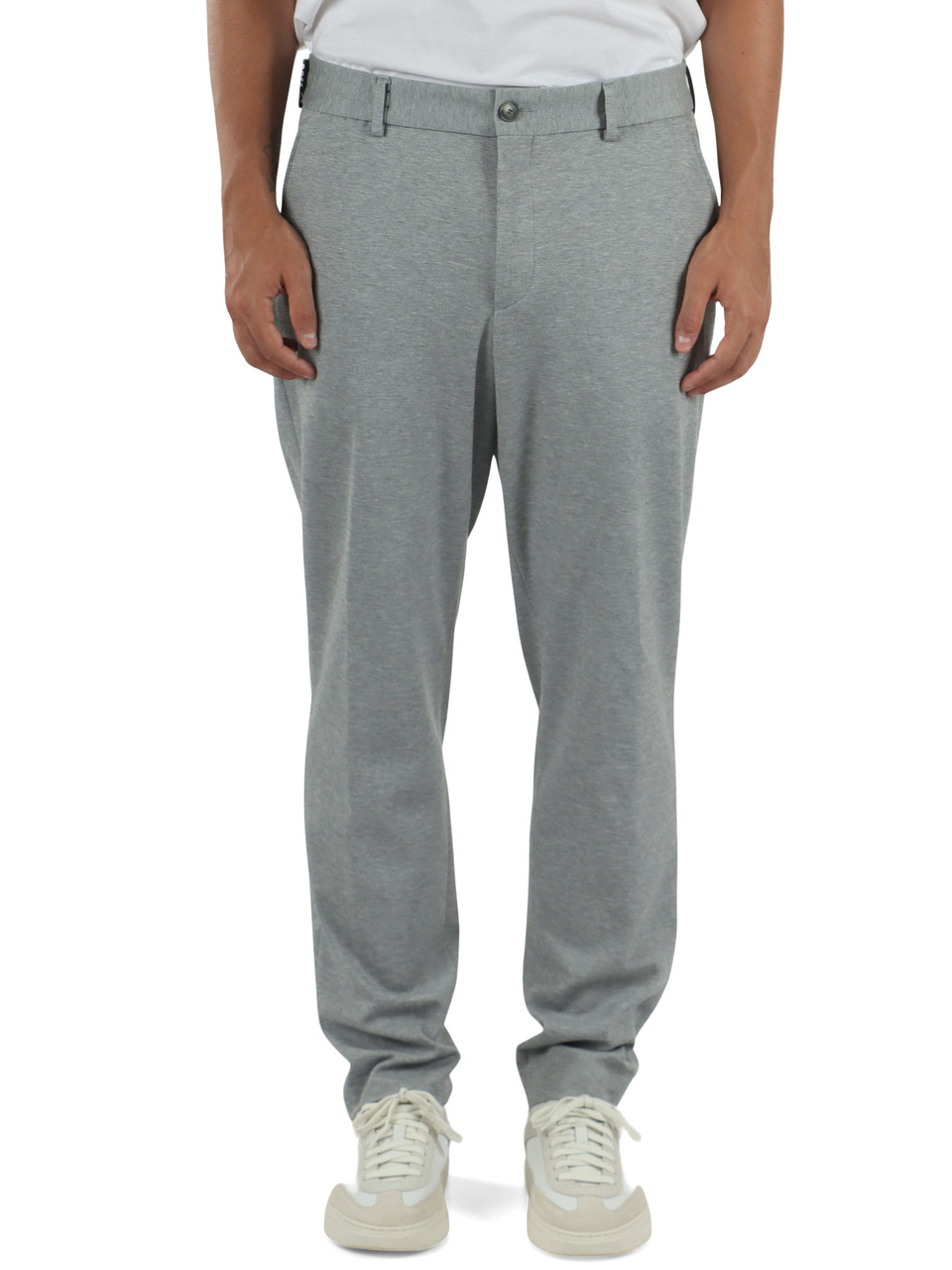 GRIGIO | Pantalone Performance tapered fit in misto cotone