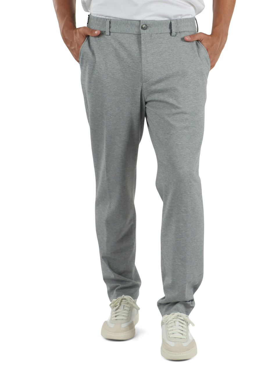GRIGIO | Pantalone Performance tapered fit in misto cotone