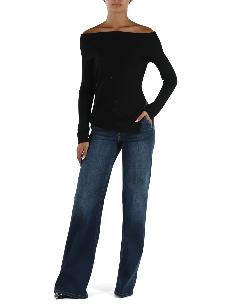 BLU | Pantalone jeans FLARE FRENCH POCKETS